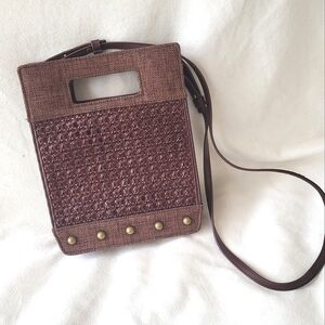 Anthropologie Ratten Wicker Bucket Purse